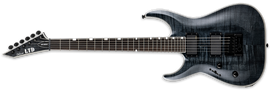 LTD MH-1000 Evertune  See Thru Black Left Handed 6-String Electric Guitar  